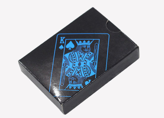 CMYK che stampano il blu e le carte di plastica nere della mazza impermeabilizzano