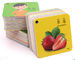 Il quadrato modella i flash card rigidi di istruzione dei bambini del cartone 2mm spessi