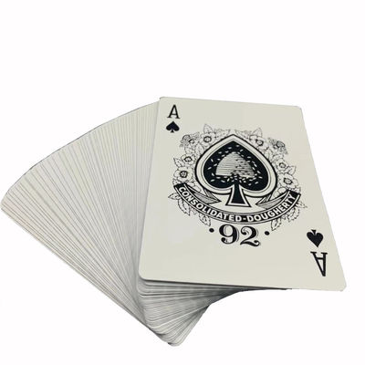 la carta di centro del nero 310gsm CMYK ha stampato le carte da gioco del poker per il club del casinò