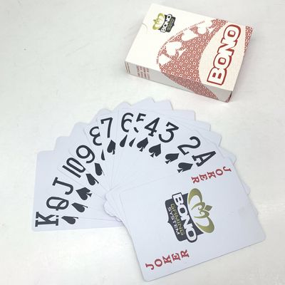 Il poker di plastica flessibile carda 0.3mm ha personalizzato le carte da gioco di plastica