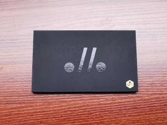 Imballaggio libero di carta nero UV su ordinazione della carta di credito della scatola di carta del regalo di Logo Hot Stamping VIP