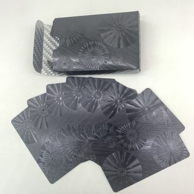 Carte di plastica impermeabili della mazza della stagnola nera con stagnola d'argento Tuck Box