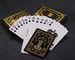 Carte da gioco nere tedesche della carta di centro della stagnola di oro con l'imballaggio della scatola della stagnola di oro